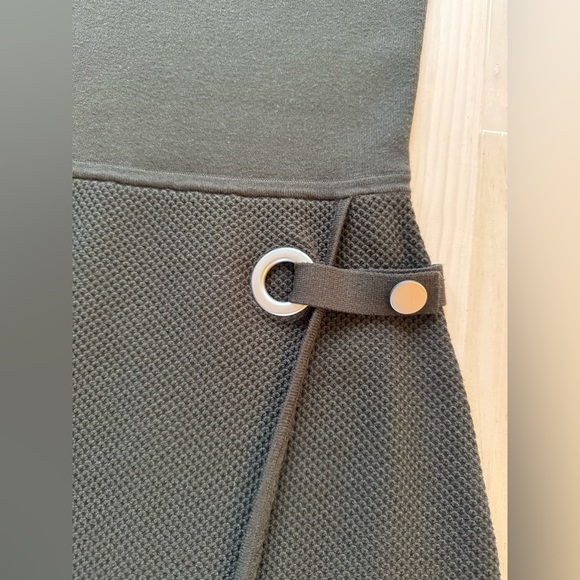 Reiss Thea Slim Fit Faux Wrap Skirt Knit Dress - Picture 2 of 3